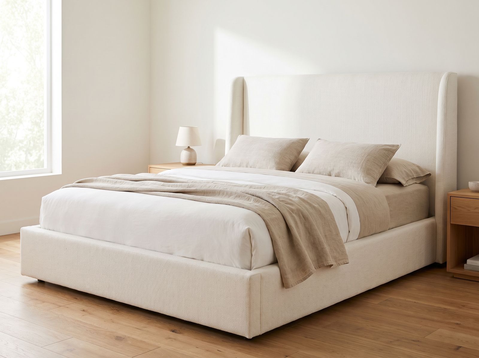 Sofamaster upholstered bed